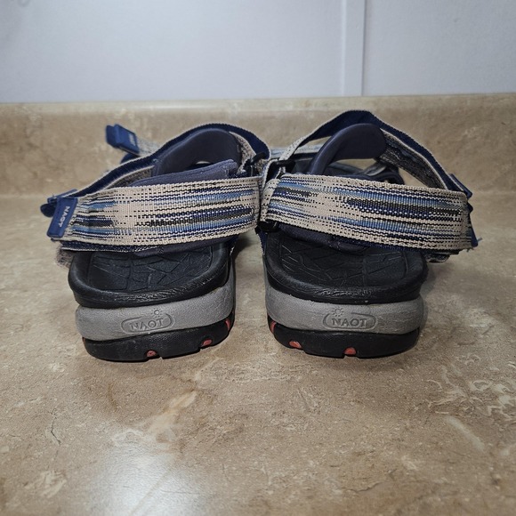 Naot Sandals Mens 11 EU 44 Blue Gray Adjustable Sport Hiking Strap‎